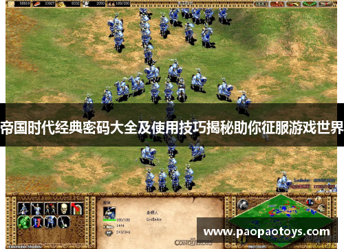 帝国时代经典密码大全及使用技巧揭秘助你征服游戏世界